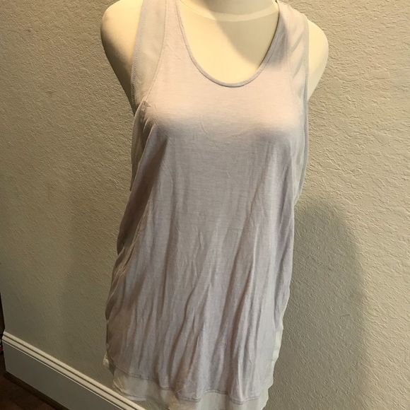 Helmut Lang Gray Chrome Jersey Tank Large NWT - Picture 6 of 8